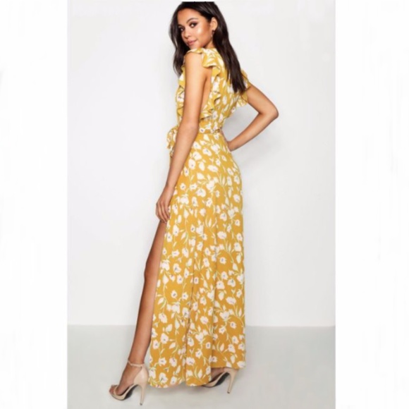 Floral Frill Maxi Dress - Picture 4 of 6